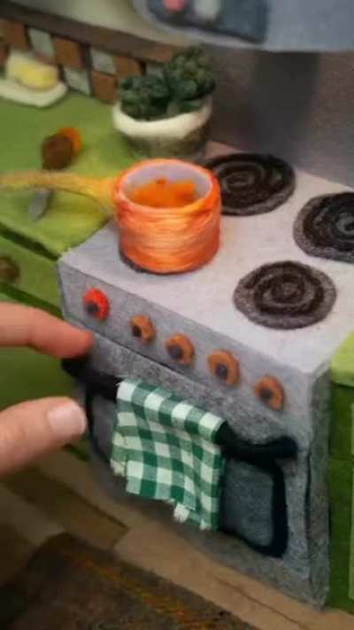 Stop Motion Fake Food Fiber Art