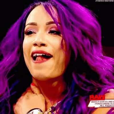 Sasha ready to put her tongue to work