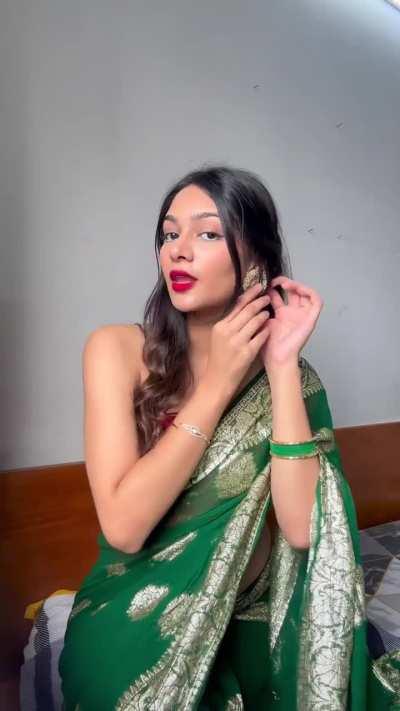 Wait for the saree transition