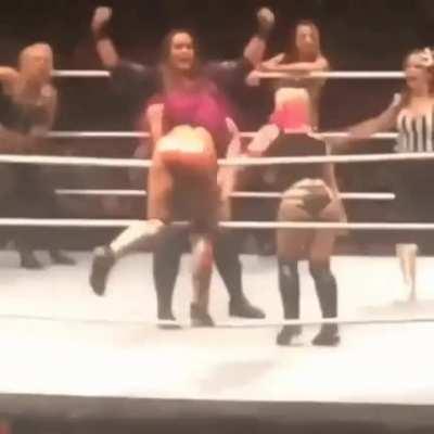 Alexa Bliss showing off her booty