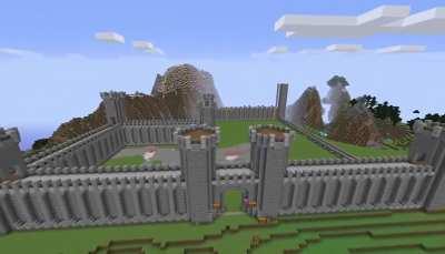 Hey guys, this is the start of a castle my friend and I are building on our Survival server, sorry for the low quality video I'll upload a better one when it's done