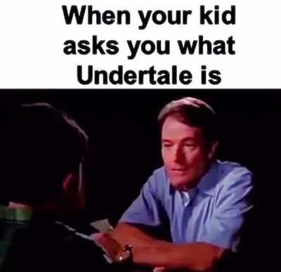 Dad talking to kid saying “once you start, there’s no going back”