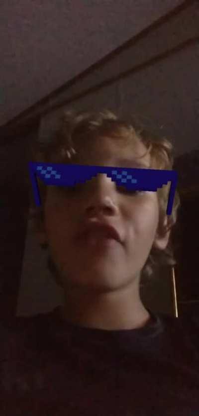 My eight year old brother sent me this video. im a proud sister