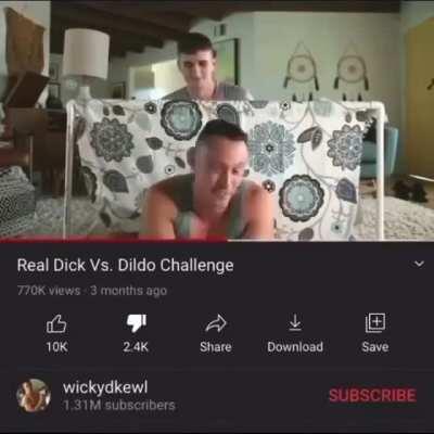 real dick vs dildo challenge