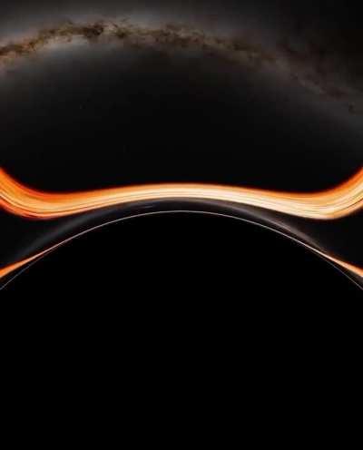 NASA supercomputer recreate what it would look like fall into black hole.