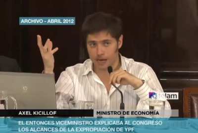 Recuerdo: Kicillof alardeando no haber cumplido con el estatuto de YPF