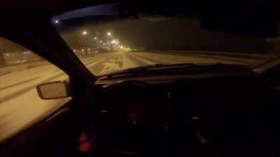 russian high speed snow drifting