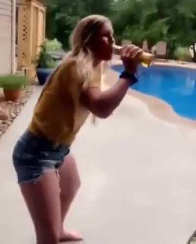 HMC while I do a beer trick like a boss