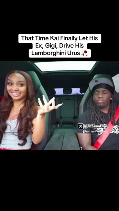 This is a good learning curve for young men. Peep how she brings up that he once said he would never let her drive it. When he says, ‘yeah, I let you,’ she hits him with, ‘no, you just couldn’t tell me no.’ She’s testing that boundary to see if his word r