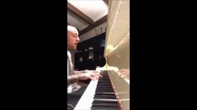 FULL VERSION: Once a Day played on Piano by Mac. Have seen versions here but all of them have the ending cut off, so here's the full. My favorite Mac video. RIP. Love how happy he looks.