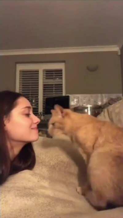 He Turns To Snuggle With You