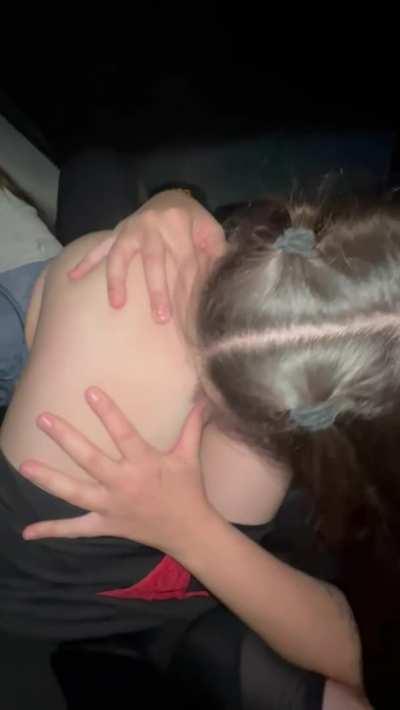 POV: The uber driver picked up two horny girls from their first college party