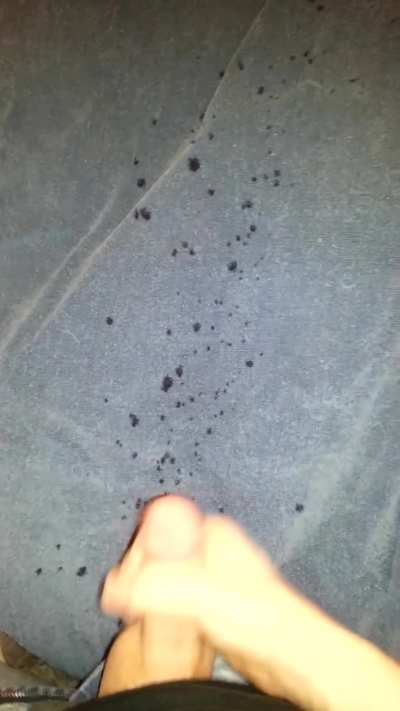 Came harder than I expected and hit the wall... that is 10 feet (3m) away...