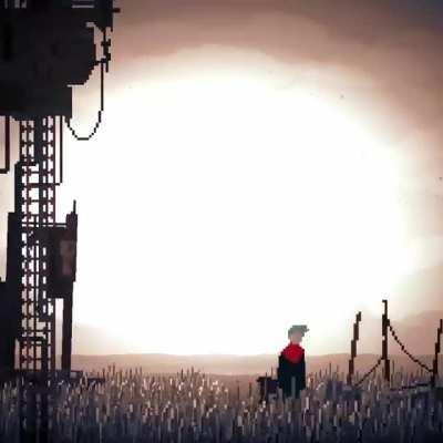 A little moody scene from a pixelart game we're making