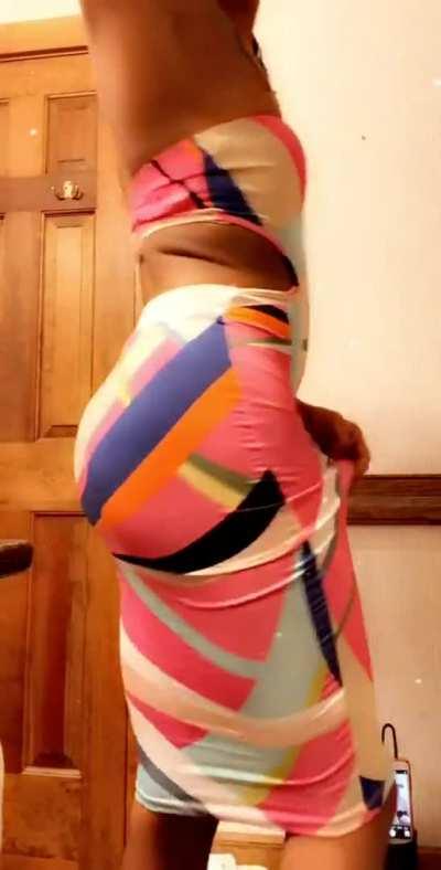 Tranny bulge in dress