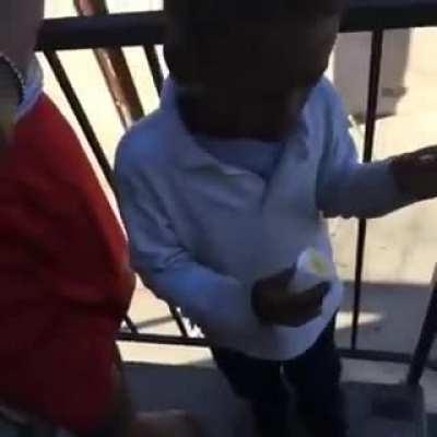 He dddnt want tha shit.