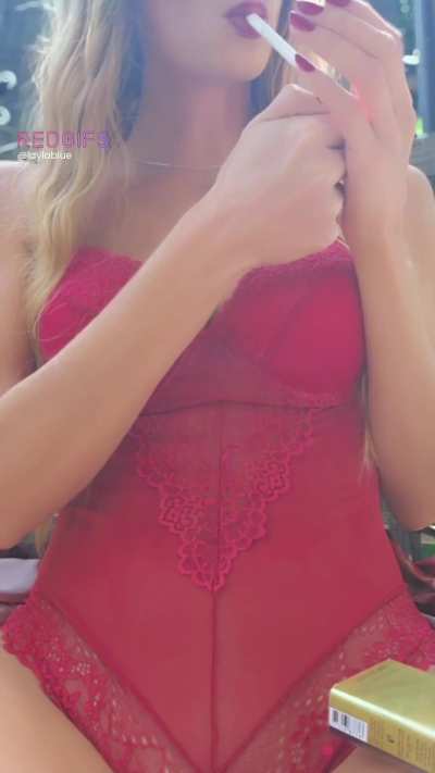 Every time I light up a cigarette I get so excited!