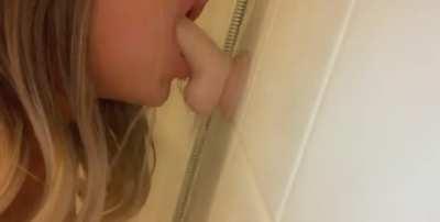 I love practicing on my dildo in the shower 😈💦