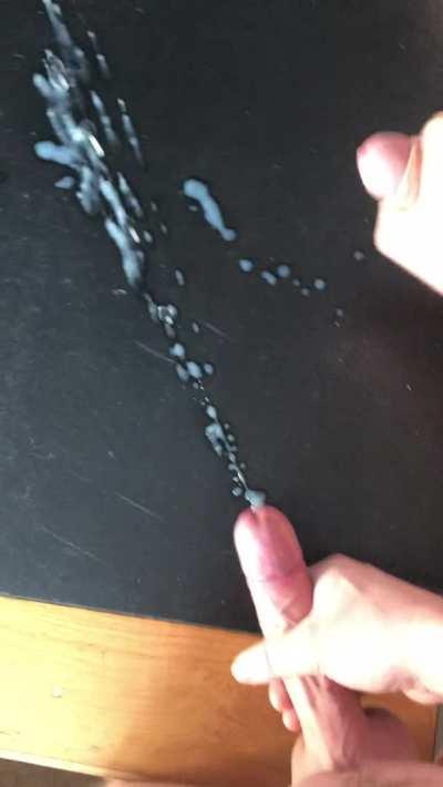 Me and my buddy cover his work table!