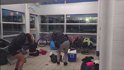 Bus station taken over by drug users