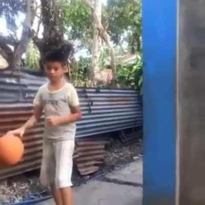 when the basketball hits your finger