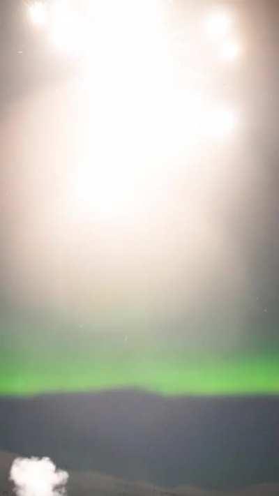 Drove out to the tundra in Alaska and launched a firework into the aurora! Happy New Year!
