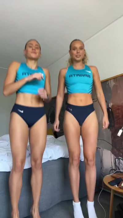 Emma Bomme and Klara Loessl - Danish Track & Field athletes