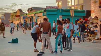 The sunset on Venice Beach hits different when it illuminates a fight