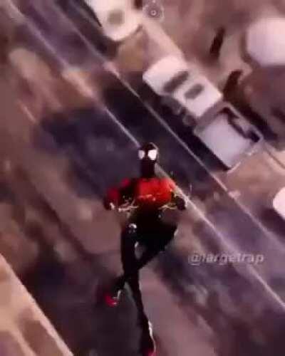 exxagerated swagger of a black teen