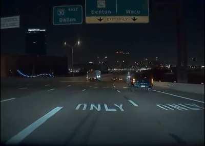 Drunk driver on wrong side of the highway