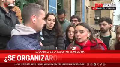 Estudiante de medicina de la UBA: 