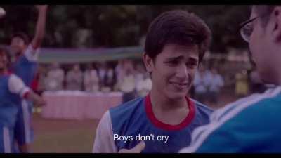 If u tell ur child to not cry like a girl he will beat his wife on the future😢