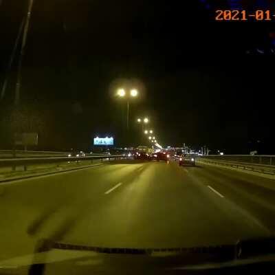 Bad road contitions + bad drivers equals Boop