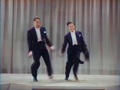 One of the greatest and hardest dance scenes ever recorded- The Nicholas Brothers Jumping Jive (1943)