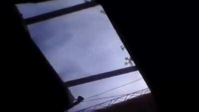 Improvised trampoline