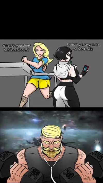 Oh yeah pump that iron