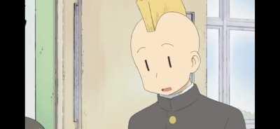 Handling slippery wieners [Nichijou]