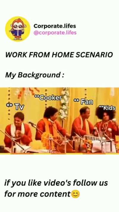 Typical WFH scenario