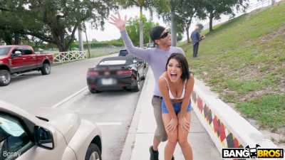 Adriana Chechik - Adriana Squirts from Anal in Public