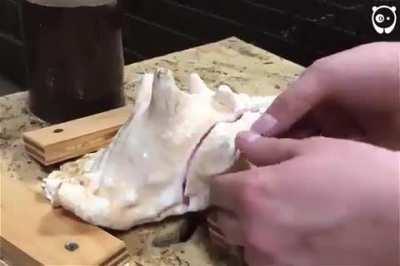 Imagine a water jet cutting open your body like that