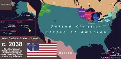 The Breakup of the USA, 2024-2061