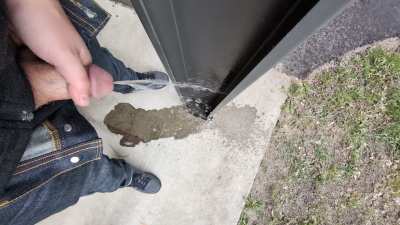 A discreet pee in the park