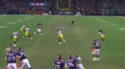 [NFL Highlights] On this day 10 years ago, the late, great Demaryius Thomas scored an 80-yard walk off TD on the first play of overtime to lift the Broncos past the Steelers in the playoffs