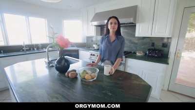 Mom Teaching Her Little Guy to Please a Woman (Step Mom)