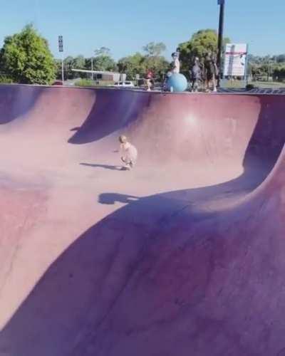 Six year old skater girl.