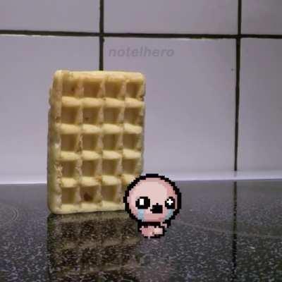 Isaac gets waffled