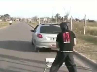 Accidentally showed flying magic