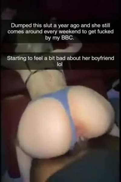 She couldn't get over her ex and his big cock