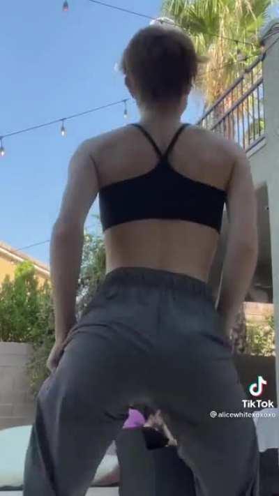 What a booty on this cutie