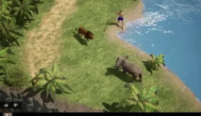 Lion making house cat meows? Horrible animation? Yep this is a shitty ad